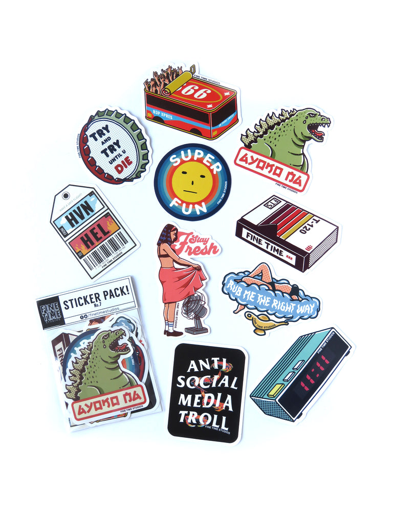 Sticker Pack No.7 – Fine Time Studios