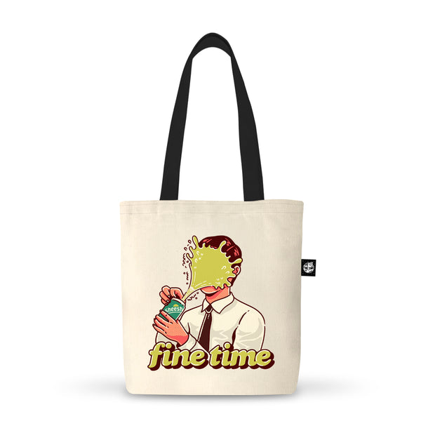 Fine Time Face Splash Tote Bag
