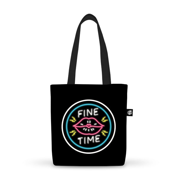 Fine Time Kiss Tote Bag