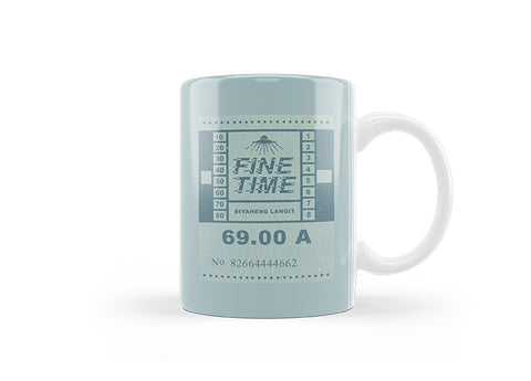 Fine Time Bus Ticket Mug